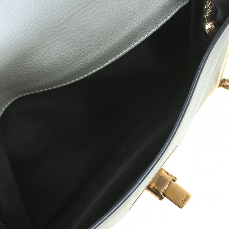 Pre Owned Chloe Grey Leather Medium Sally Shoulder Bag