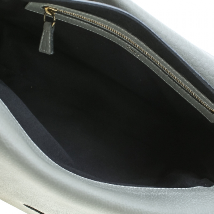 Pre Owned Chloe Grey Leather Medium Sally Shoulder Bag