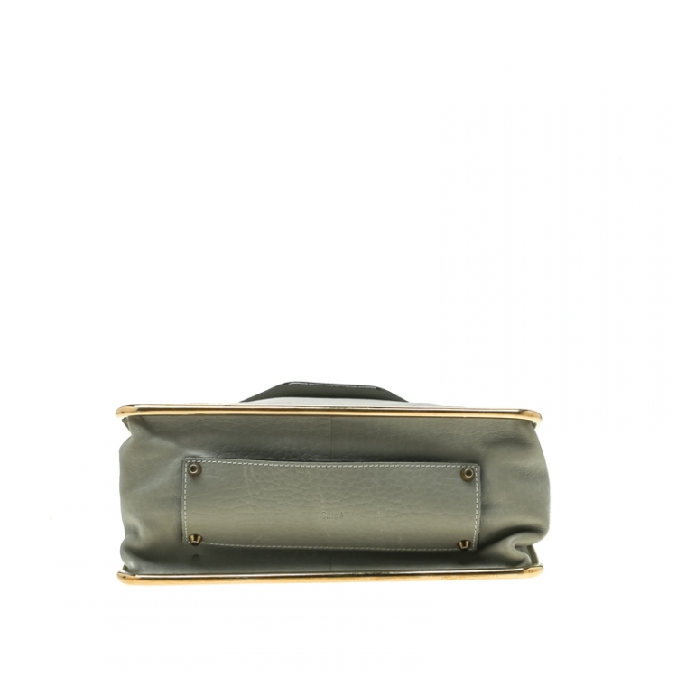 Pre Owned Chloe Grey Leather Medium Sally Shoulder Bag
