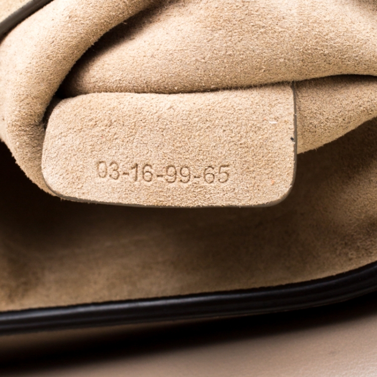 Pre Owned Chloe Grey Leather and Suede Small Faye Shoulder Bag 