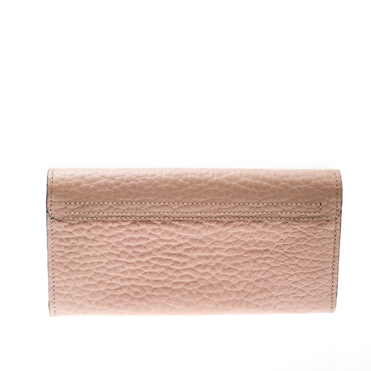 Pre Owned Chloe Blush Pink Leather Sally Wallet