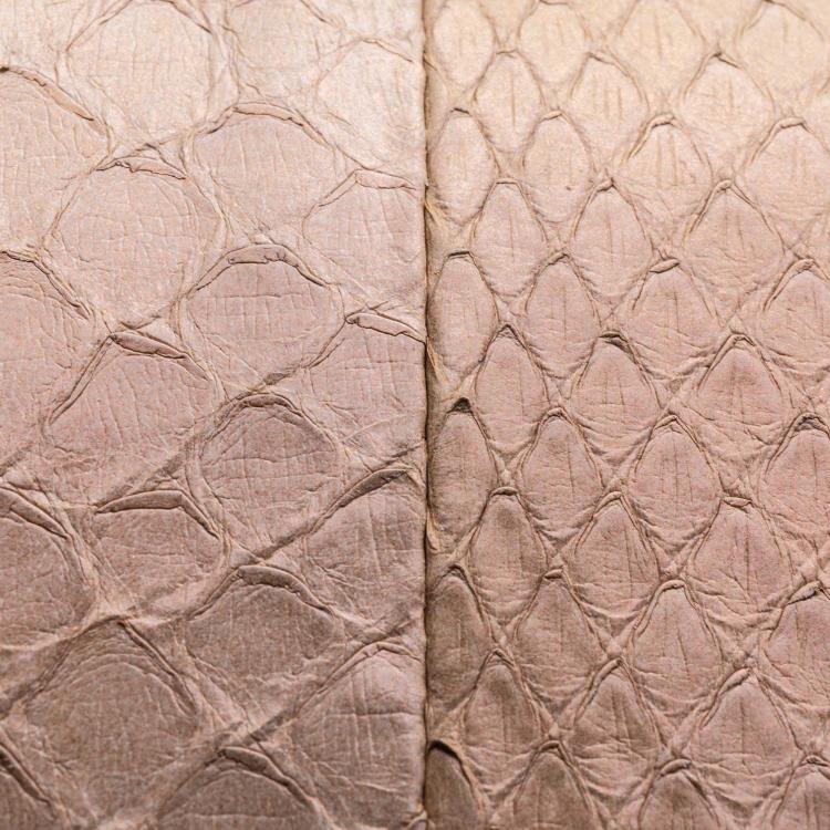 Pre Owned Chloe Beige Python Leather Sally Crossbody Bag