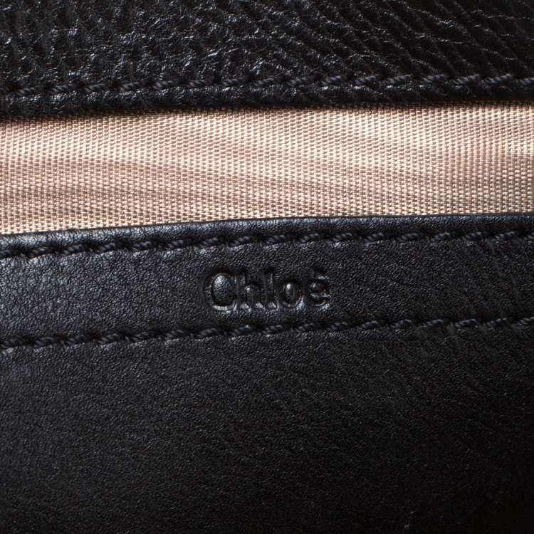 مملوكة مسبقًا Chloe Black Leather Elsie Shoulder Bag