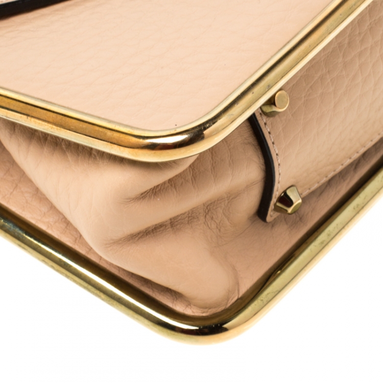 Pre Owned Chloe Beige Leather Small Sally Shoulder Bag