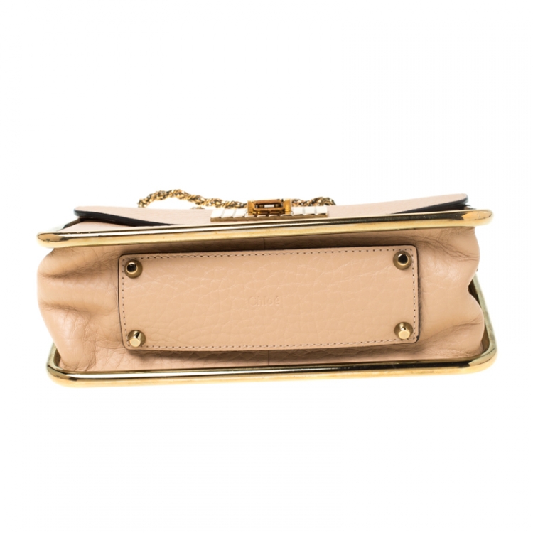 Pre Owned Chloe Beige Leather Small Sally Shoulder Bag