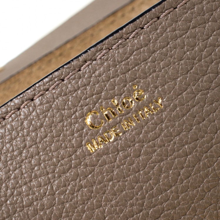 مملوكة مسبقًا Chloe Grey Leather Mini Drew Shoulder Bag