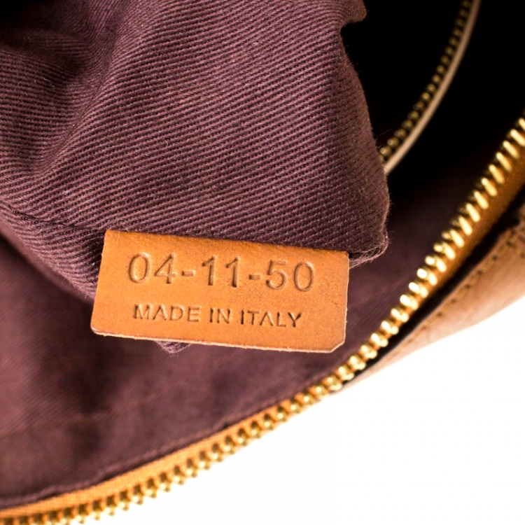 مملوكة مسبقًا Chloe Brown Leather Large Paraty Shoulder Bag