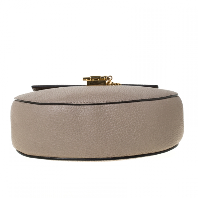 Pre Owned Chloe Grey Leather Medium Drew Shoulder Bag