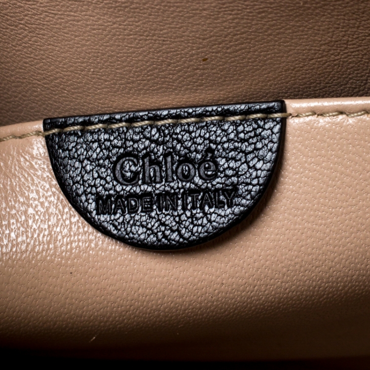 Pre Owned Chloe Black Leather Small Elsie Shoulder Bag