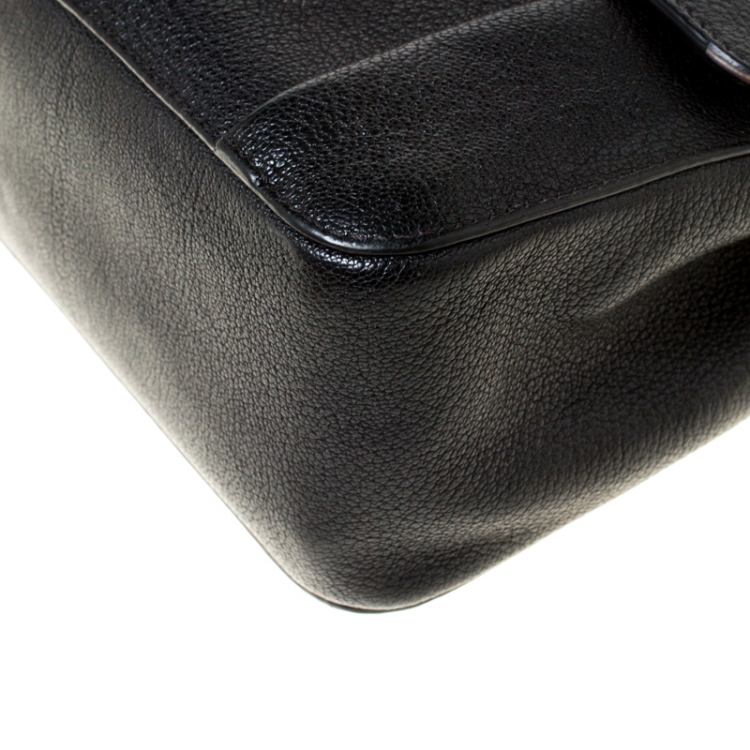 Pre Owned Chloe Black Leather Small Elsie Shoulder Bag
