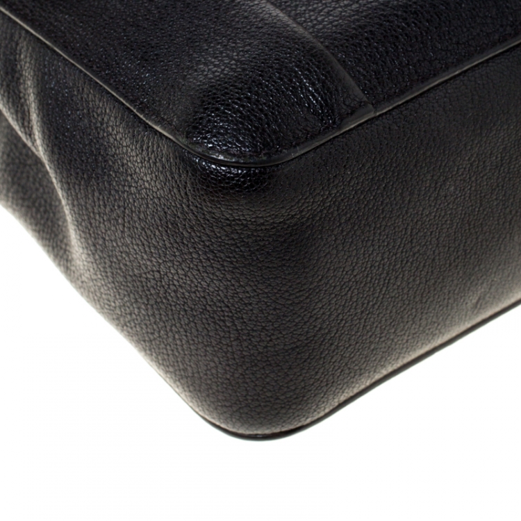 Pre Owned Chloe Black Leather Small Elsie Shoulder Bag