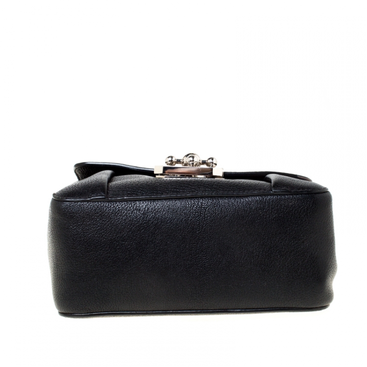 Pre Owned Chloe Black Leather Small Elsie Shoulder Bag