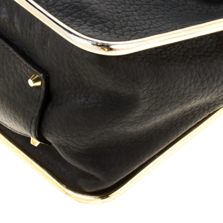 Pre Owned Chloe Black Leather Medium Sally Shoulder Bag