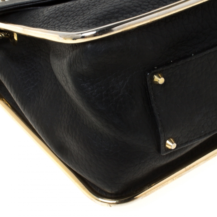 Pre Owned Chloe Black Leather Medium Sally Shoulder Bag