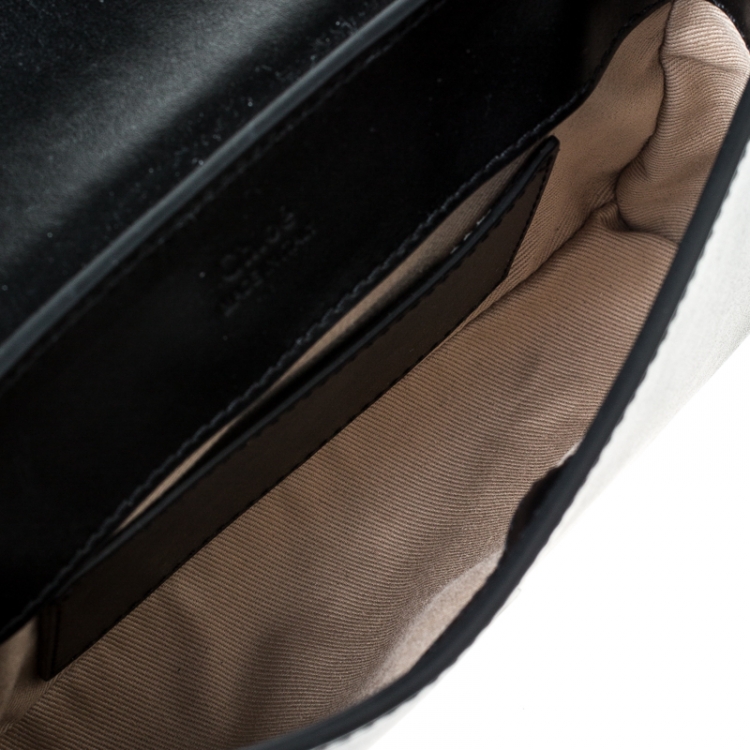Pre Owned Chloe Black Leather and Suede C Belt Bag             