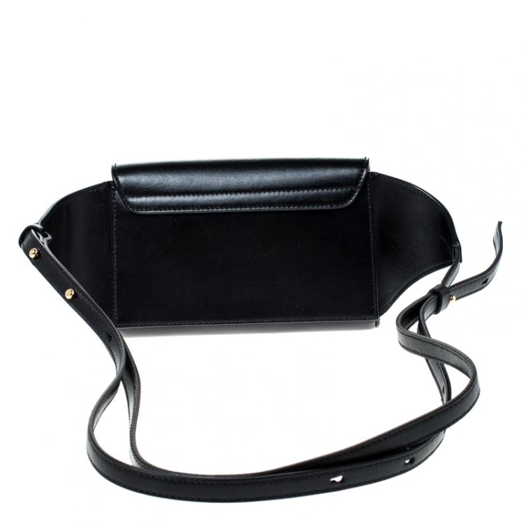 Pre Owned Chloe Black Leather and Suede C Belt Bag             