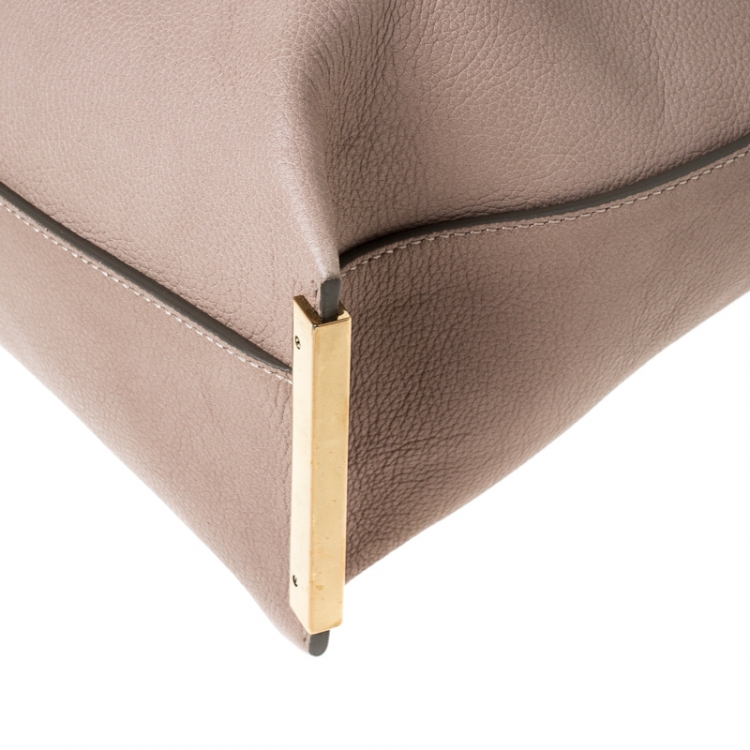 مملوكة مسبقًا Chloé Tricolor Leather Large Clare Shoulder Bag