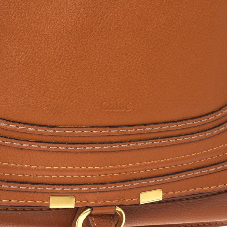 Pre Owned Chloe Brown Marcie Hobo Medium Bag