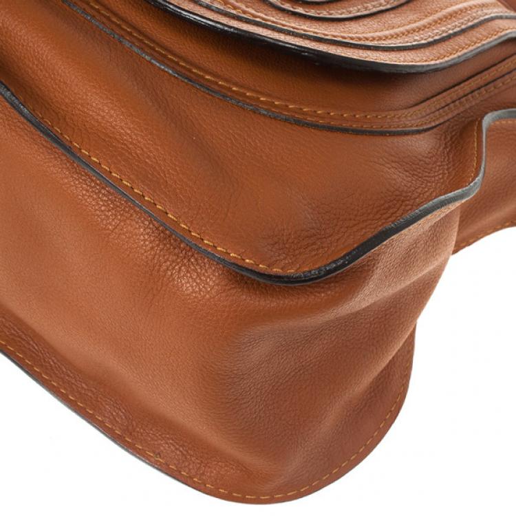 Pre Owned Chloe Brown Marcie Hobo Medium Bag