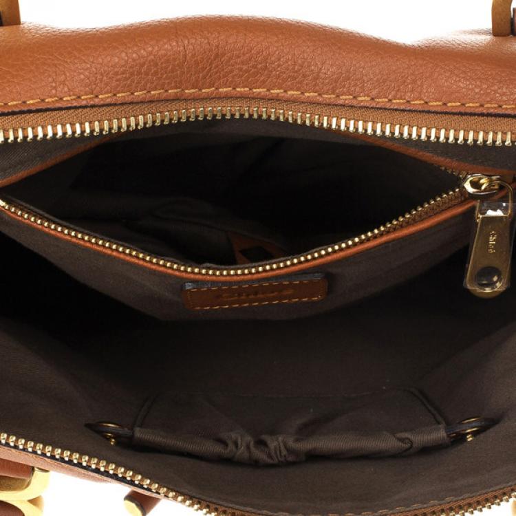 Pre Owned Chloe Brown Marcie Hobo Medium Bag