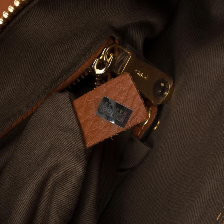 Pre Owned Chloe Brown Marcie Hobo Medium Bag