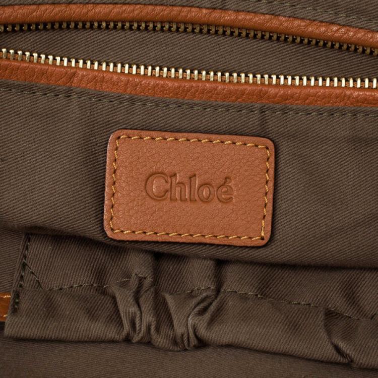 Pre Owned Chloe Brown Marcie Hobo Medium Bag