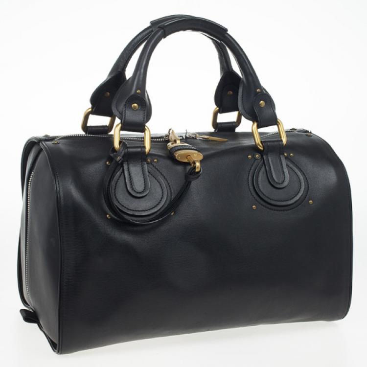Pre Owned Chloé Aurore Leather Duffle Bag