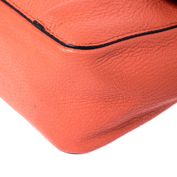 مملوكة مسبقًا Chloe Orange Leather Small Elsie Shoulder Bag