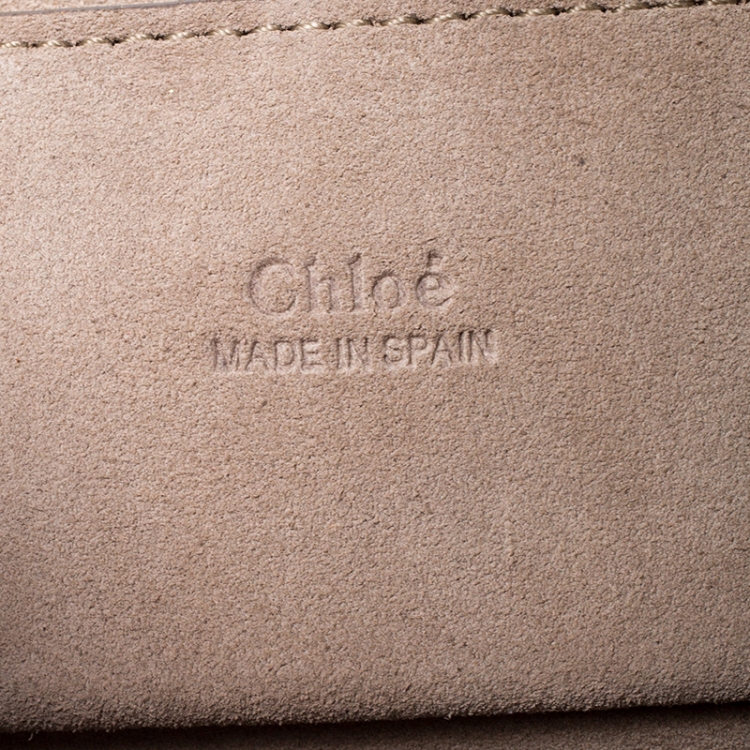Pre Owned Chloe Brown Leather and Nubuck Mini Faye Crossbody Bag