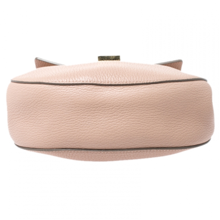 Pre Owned Chloe Nude Leather Medium Drew Shoulder Bag