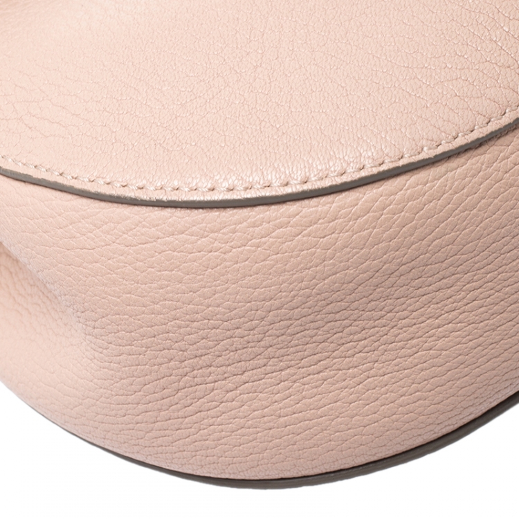 Pre Owned Chloe Nude Leather Medium Drew Shoulder Bag