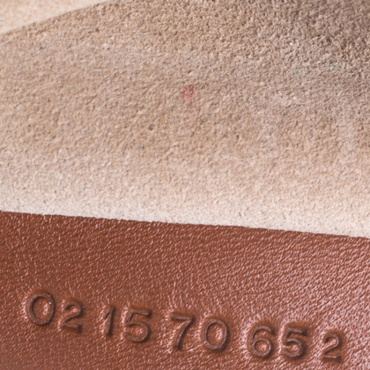 Pre Owned Chloe Brown Leather and Suede Faye Shoulder Bag