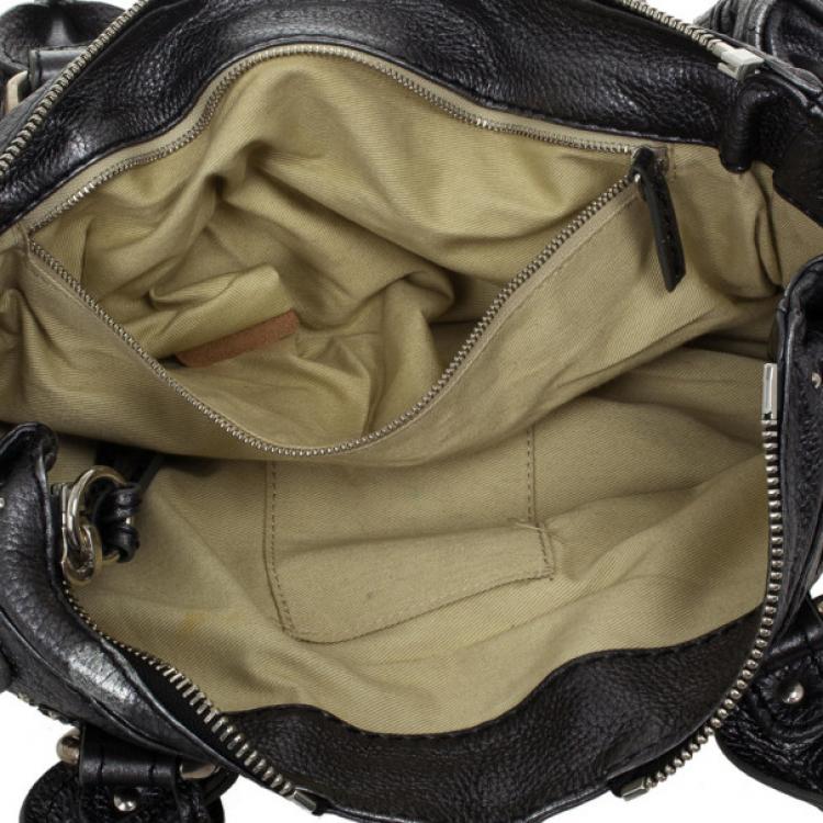 Pre Owned Chloe Grey Metallic Paddington Satchel