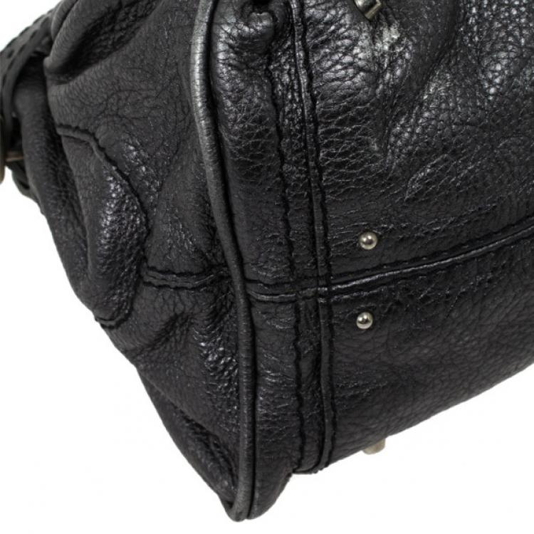 Pre Owned Chloe Grey Metallic Paddington Satchel