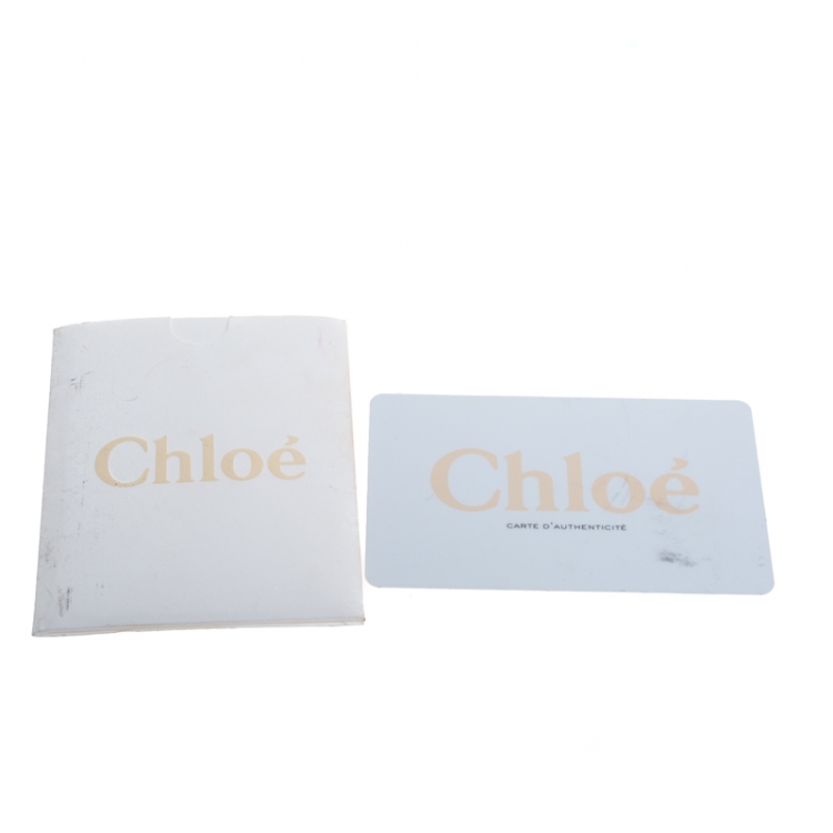 مملوكة مسبقًا Chloe Green Snakeskin Medium Elsie Shoulder Bag