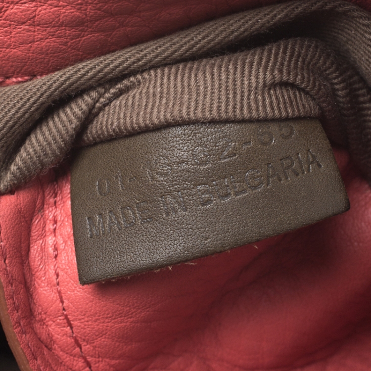 Pre Owned Chloe Coral Leather Mini Marcie Crossbody Bag