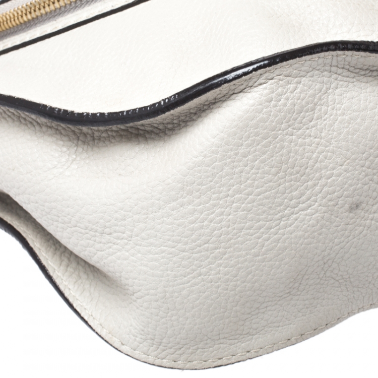 Pre Owned Chloe Grey Leather Medium Marcie Crossbody Bag
