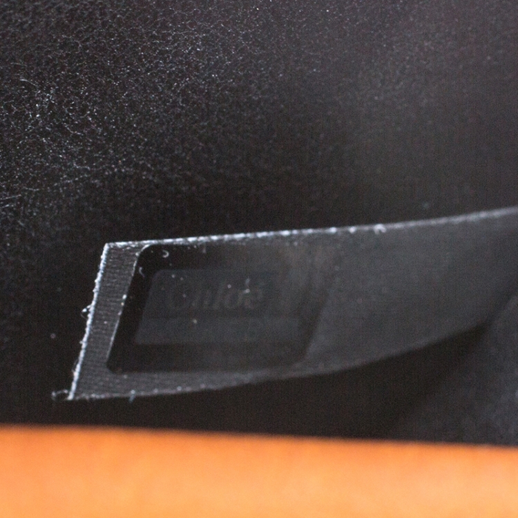 Pre Owned Chloe Brown Leather Small Nile Bracelet Minaudière Bag