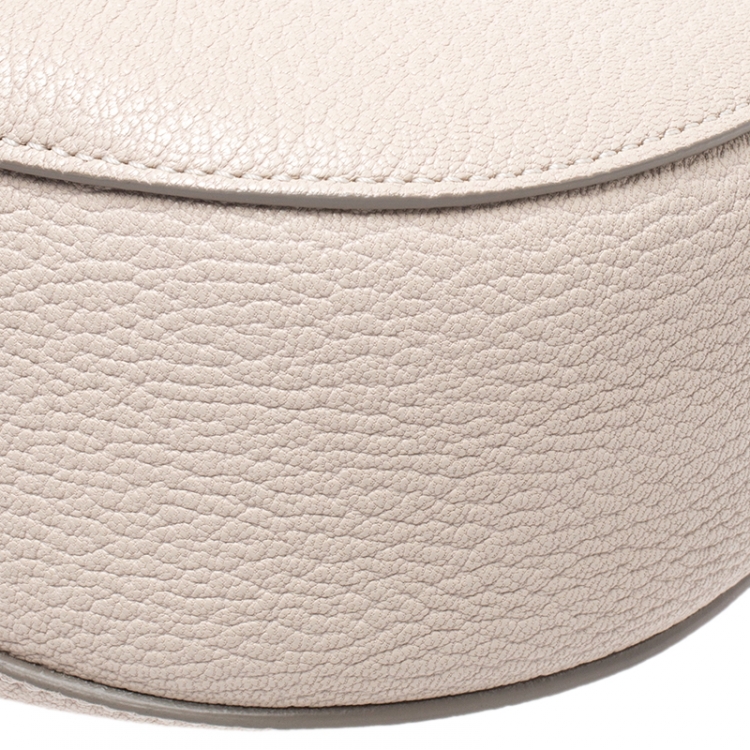 Pre Owned Chloe Nude Leather Medium Drew Shoulder Bag