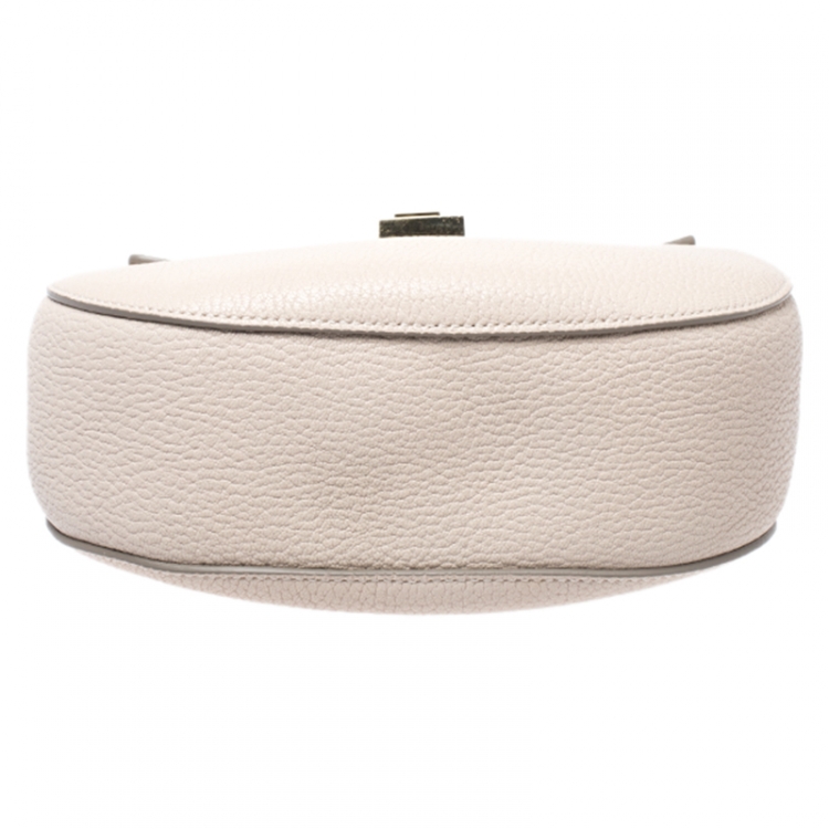 Pre Owned Chloe Nude Leather Medium Drew Shoulder Bag