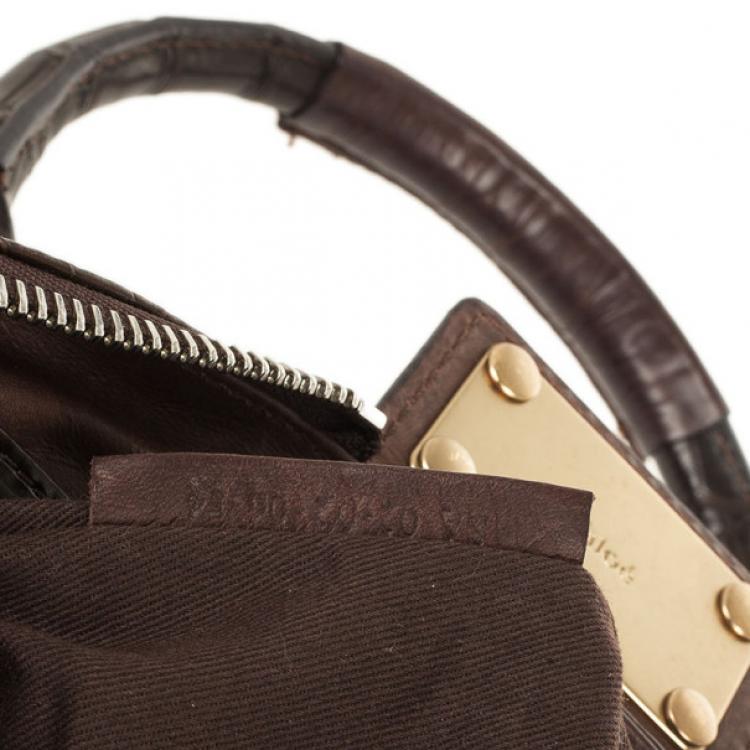 Pre Owned Chloe Croc Paddington Satchel