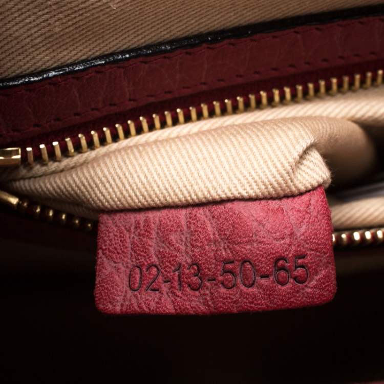 Pre Owned Chloe Red Leather Medium Sally Flap Shoulder Bag