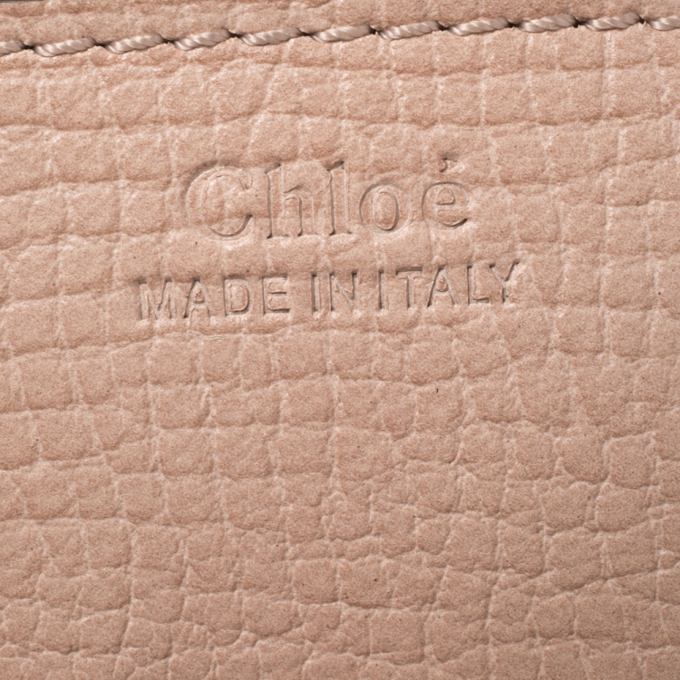 مملوكة مسبقًا Chloe Beige/Brown Leather Nano Drew Shoulder Bag