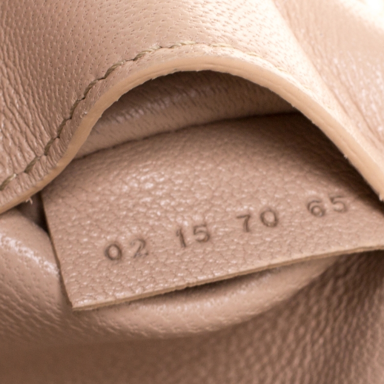 Pre Owned Chloe Beige Python Medium Drew Shoulder Bag