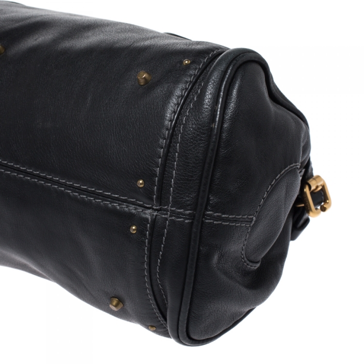 Pre Owned Chloe Black Leather Medium Paddington Satchel