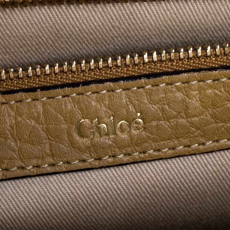Pre Owned Chloe Beige Leather Medium Sally Shoulder Bag