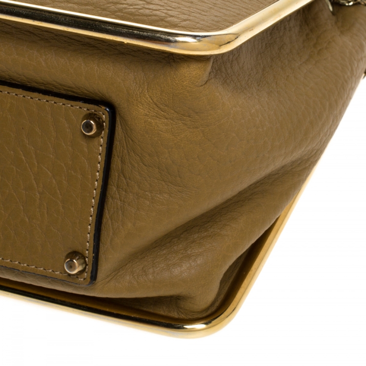 Pre Owned Chloe Beige Leather Medium Sally Shoulder Bag