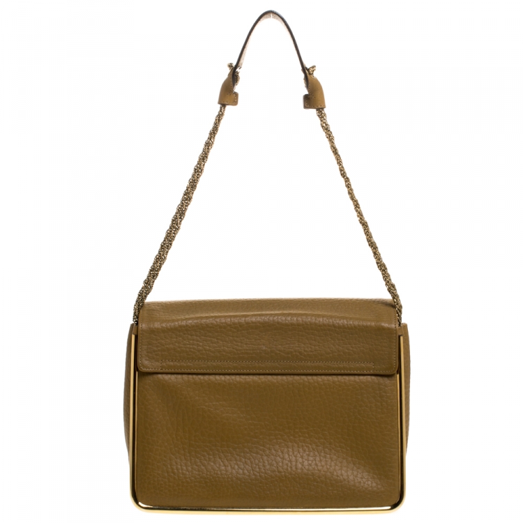 Pre Owned Chloe Beige Leather Medium Sally Shoulder Bag