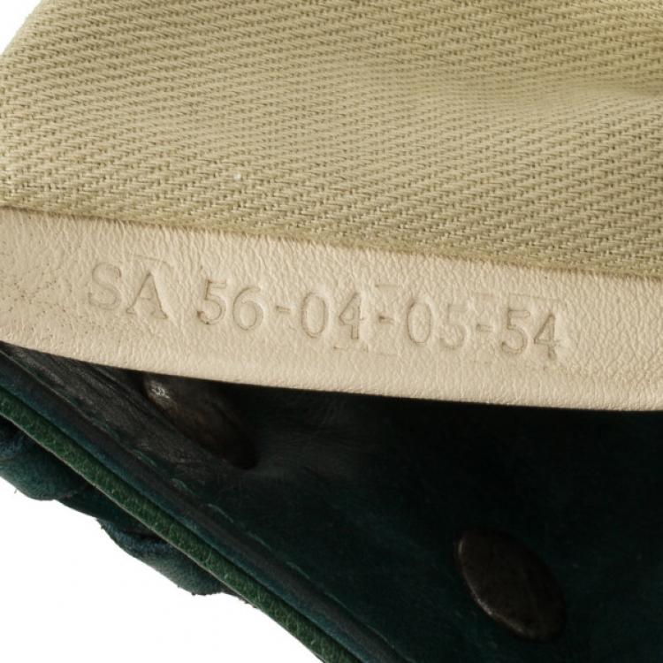 Pre Owned Chloe Green Buffalo Leather Silverado Bag