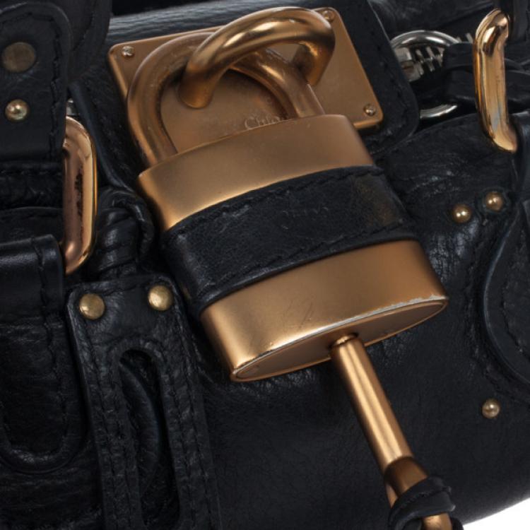 مملوكة مسبقًا Chloe Black Mini Paddington Bag